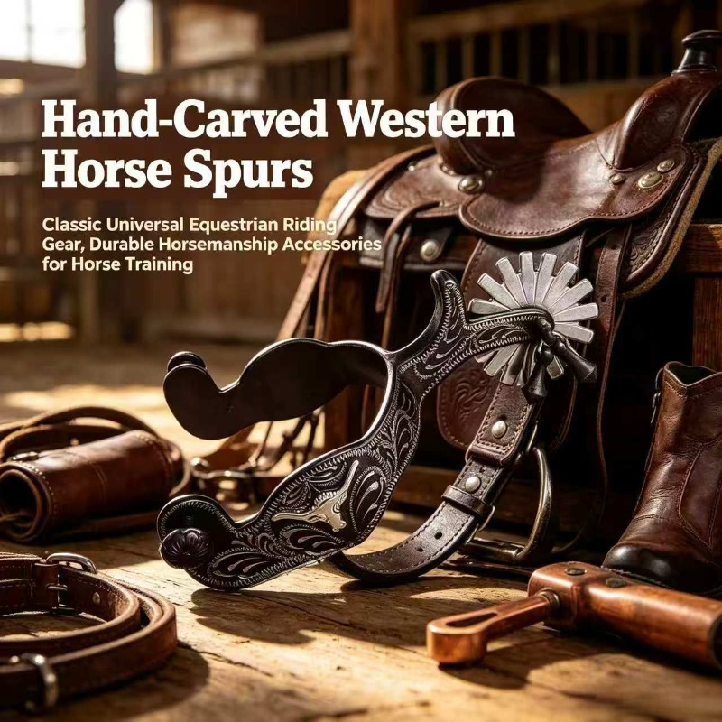 Riding Gear - Speroni per cavalli in stile western,