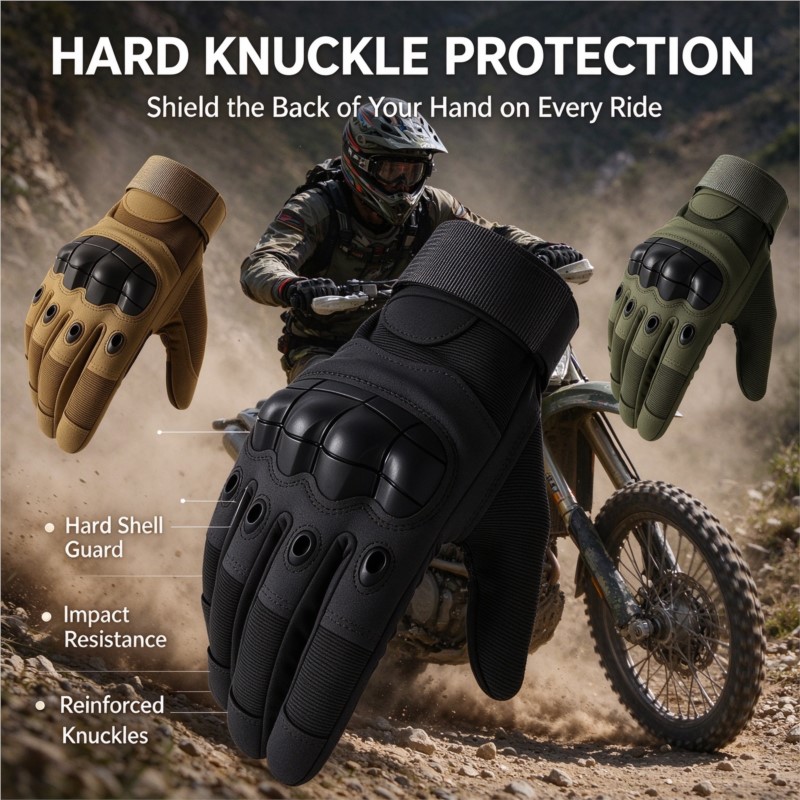 Riding Gear - Guanti protettivi per sport invernali, da