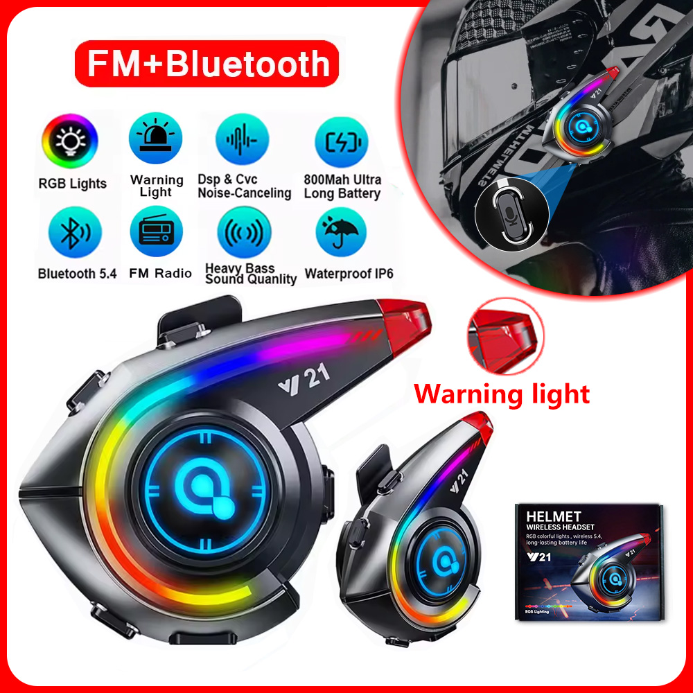 Full Face Motorcycle Helmet With Bluetooth - Cuffie per casco Y21 Cuffie con