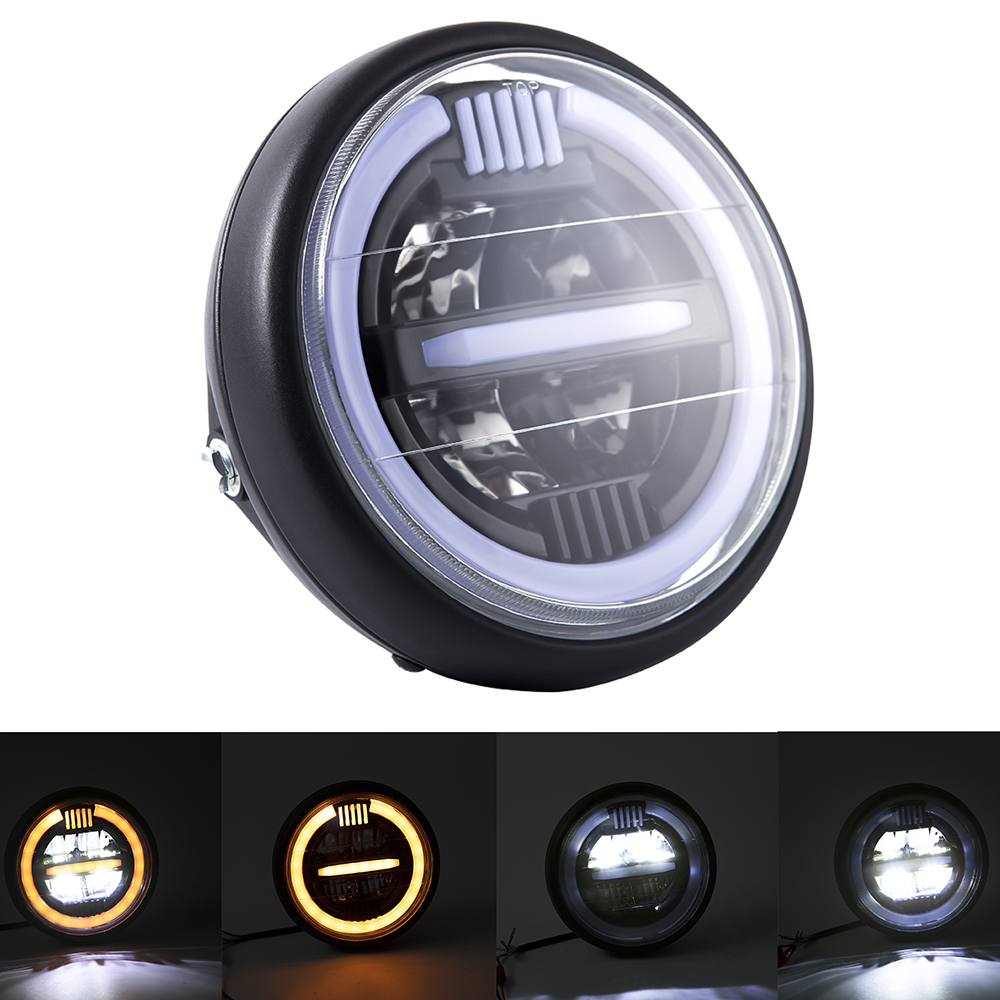Faro universale per moto DRL H - Universal Motorcycle Led Headlight Projector recensione e prezzo