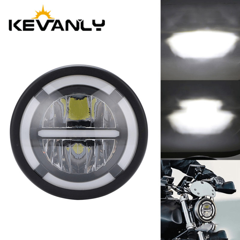 Faro a LED da 7 pollici per au - Universal Motorcycle Led Headlight Projector recensione e prezzo
