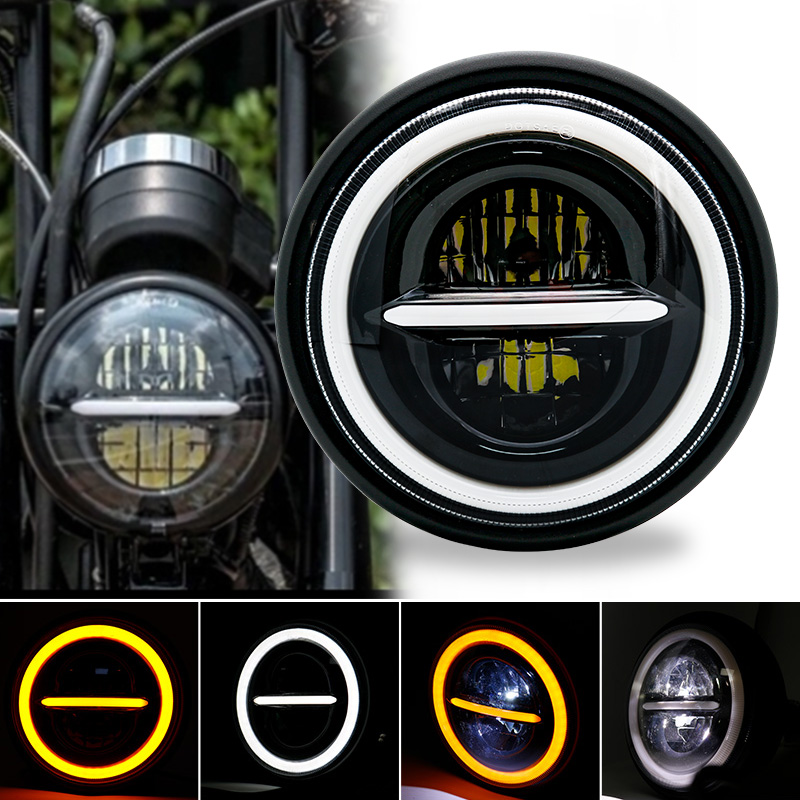Luce a testa tonda universale  - Universal Motorcycle Led Headlight Projector recensione e prezzo