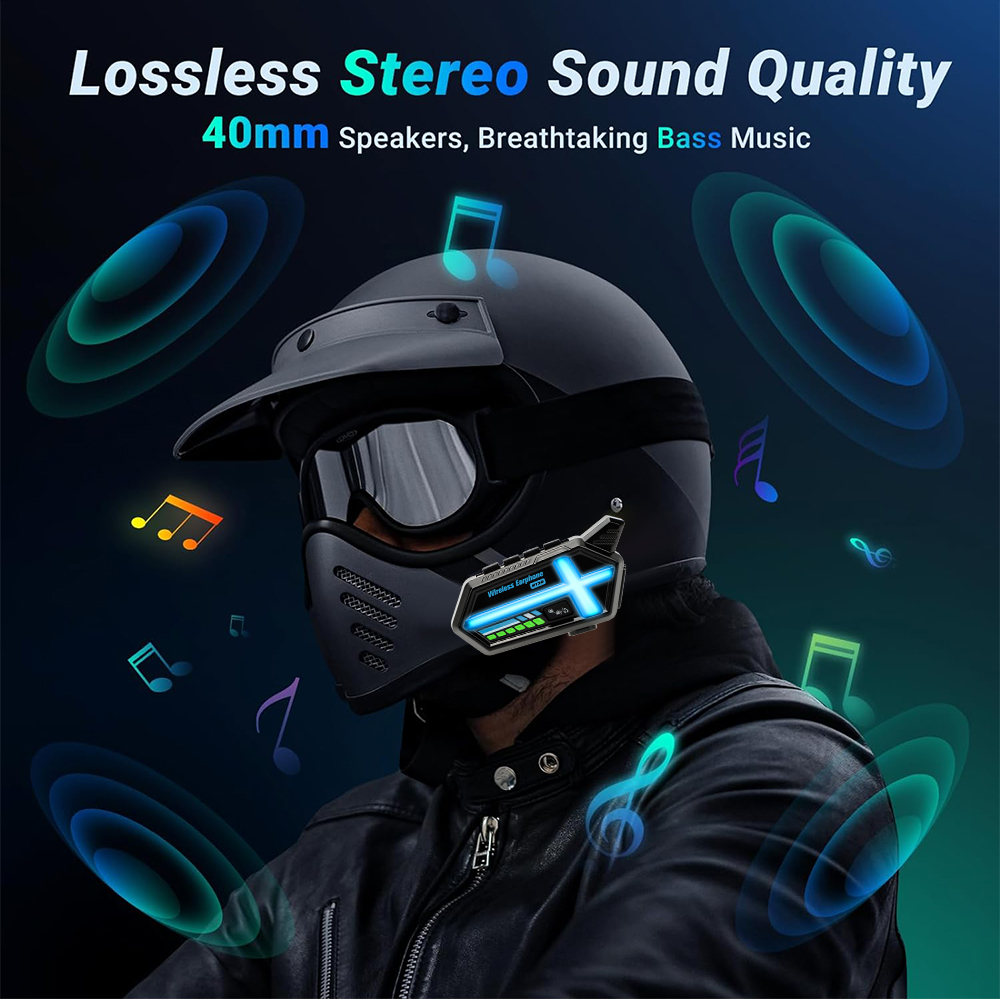 KEBIDUMEI BT26 Auricolare per  - Full Face Motorcycle Helmet With Bluetooth recensione e prezzo