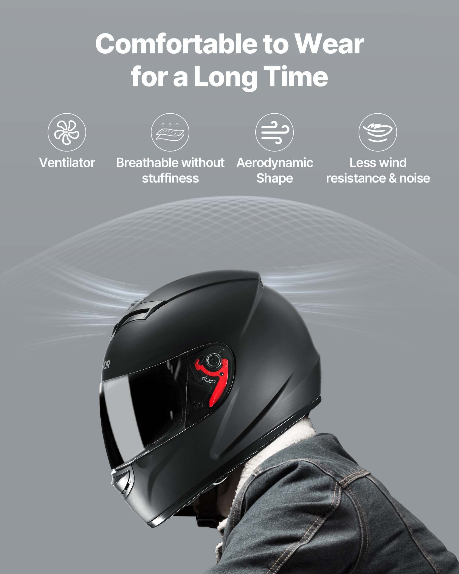 Casco da Moto Integrale per Ad - Dual Visor Motorcycle Racing Helmet recensione e prezzo